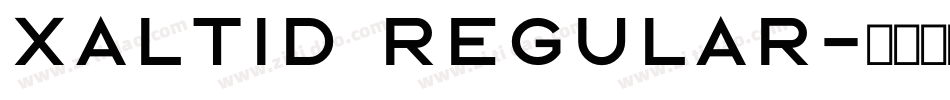 Xaltid Regular字体转换